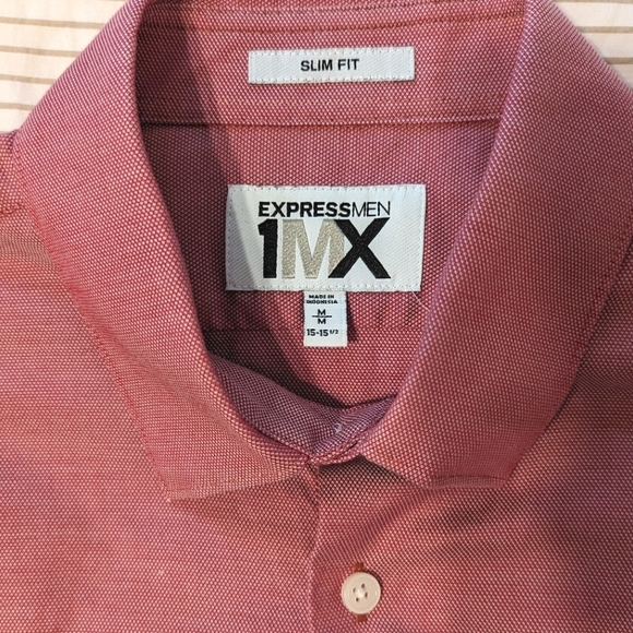 EUC Slim fit Express button down dress shirt - Picture 3 of 8